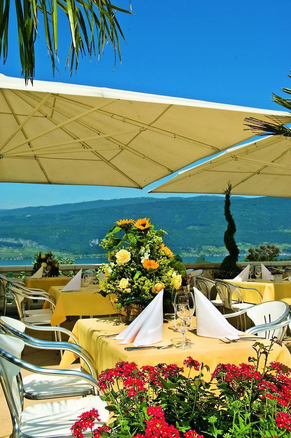 Restaurant-Hotel Seeblick Morigen Exterior foto