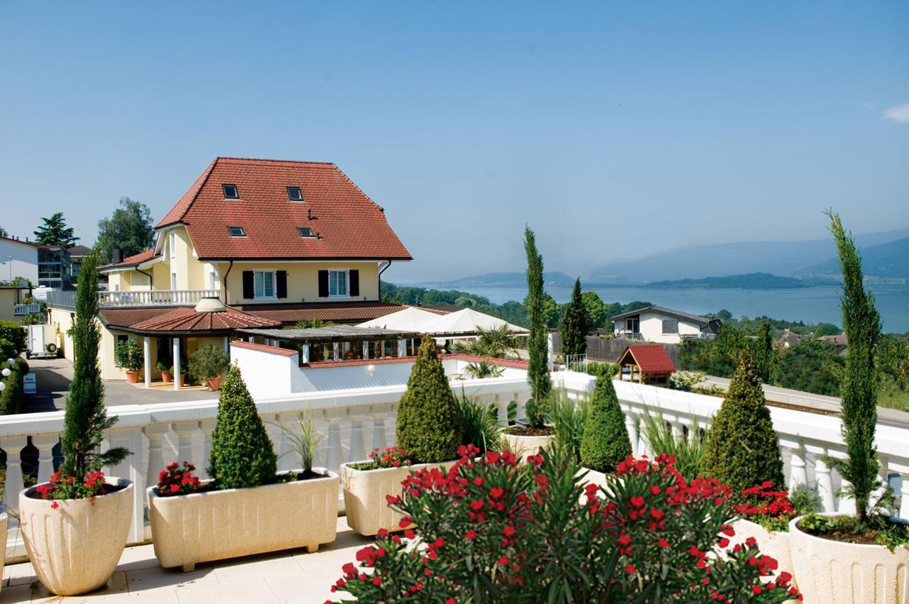 Restaurant-Hotel Seeblick Morigen Exterior foto